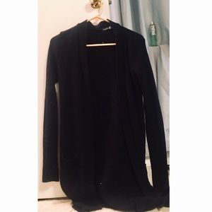 Black ribbed cardigan 💕